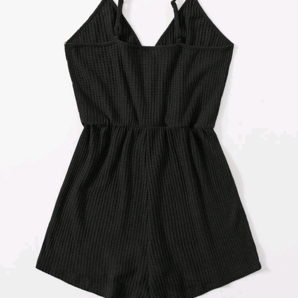 NWT! Waffle Knit Cami Romper - Picture 2 of 2